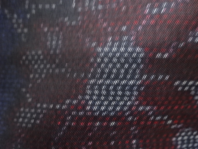 JAPANESE KIMONO / ANTIQUE KIMONO / SILK / DORO OSHIMA TSUMUGI / WOVEN FLOWER